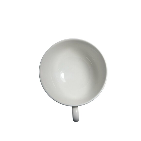 Villeroy & Boch Look White Replacement Flat Cup Porcelain Herringbone Design - Picture 5 of 10